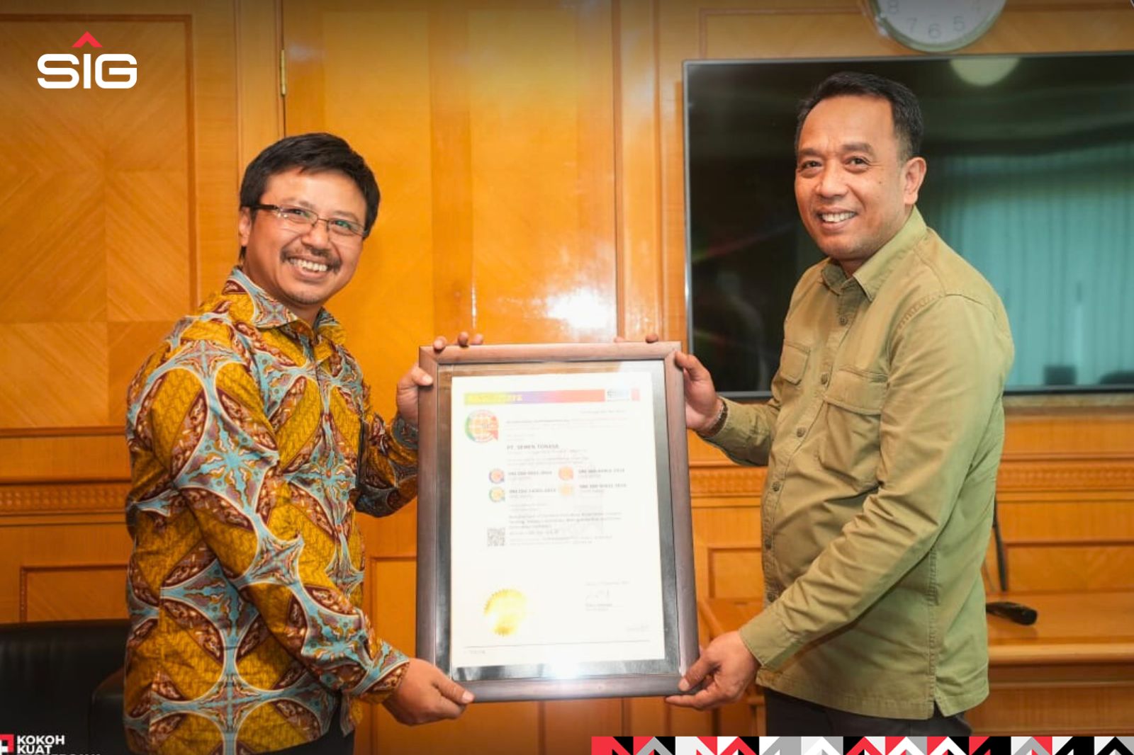 PT Semen Tonasa Mendapatkan Berbagai Pengakuan Formal Dari Sucofindo