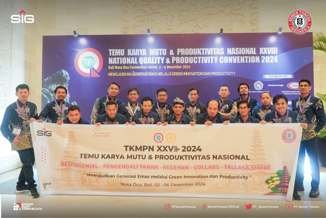 PT Semen Tonasa Raih Predikat Gold Dan Platinum Pada Ajang Konvensi Nasional TKMPN Tim Inovasi