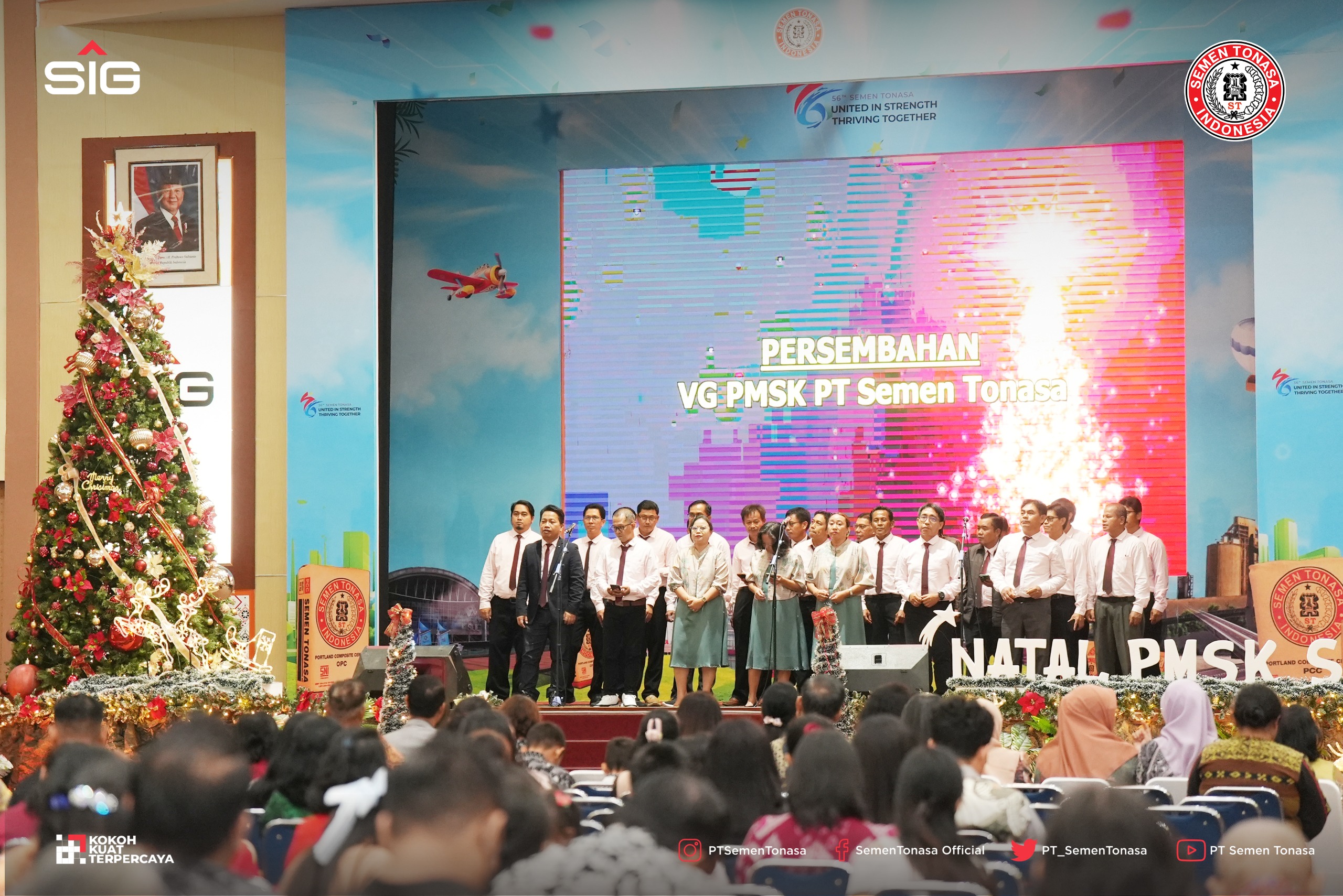 Semen Tonasa Rayakan Natal dengan Hikmat Bersama Dengan PMSK Semen Tonasa