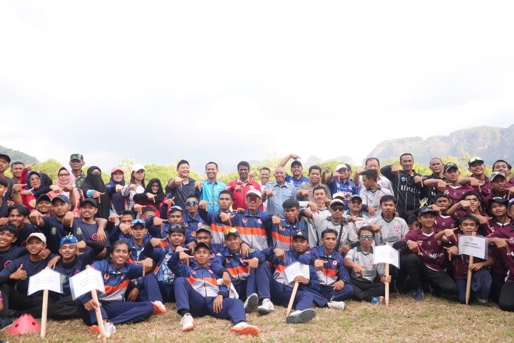Babak Kualifikasi Porprov Sulsel Cabor Cricket Resmi Bergulir di Lapangan Cricket PT Semen Tonasa